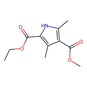 1H-Pyrrole-2,4-dicarboxylic acid, 3,5-dimethyl-, 2-ethyl 4-methyl ester structure