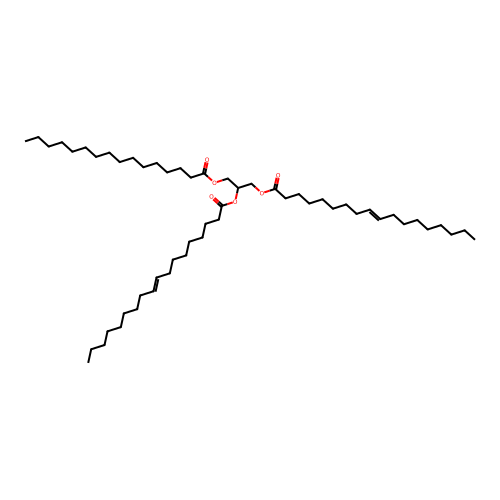 1,2-Dioleoyl-3-palmitoyl-rac-glycerol structure