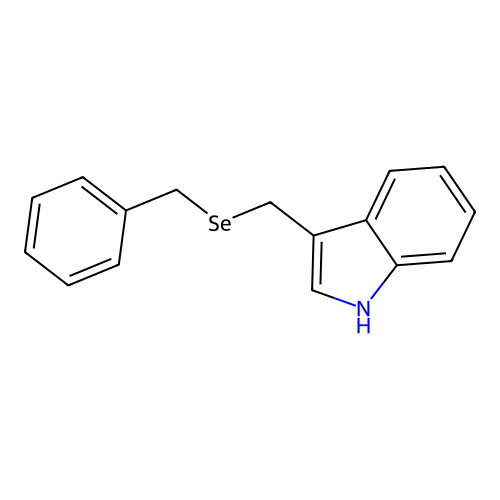 Indole, 3-[(benzylselenyl)methyl]- structure