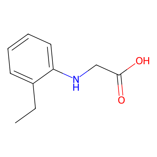 (2-Ethylanilino)acetic acid structure