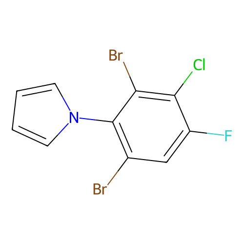 1-(2,6-Dibromo-3-chloro-4-fluorophenyl)pyrrole structure