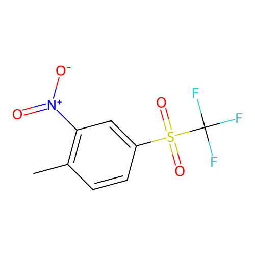 1-Methyl-2-nitro-4-(trifluoro-methanesulfonyl)-benzene structure