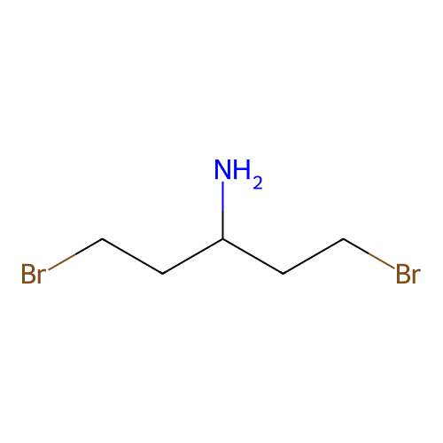 1,5-Dibromopentan-3-amine structure