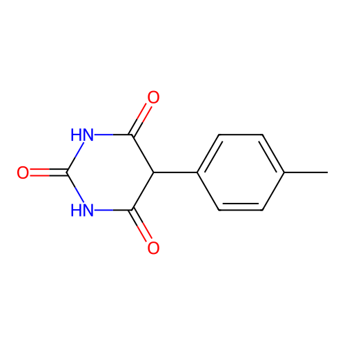5-(4-methylphenyl)pyrimidine-2,4,6(1H,3H,5H)-trione structure