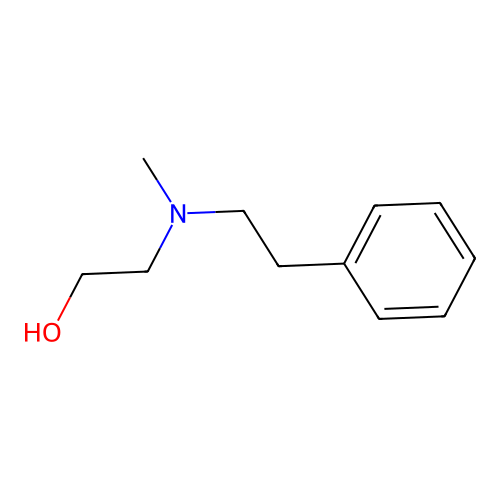 2-[Methyl(2-phenylethyl)amino]ethanol structure