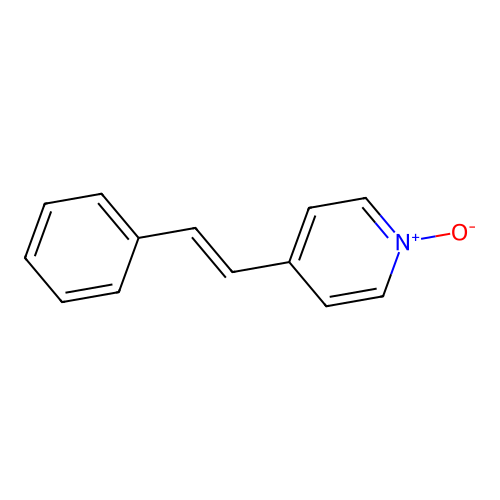 4-[(E)-2-Phenylethenyl]pyridin-1-ium-1-olate structure