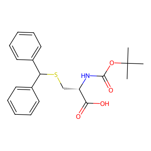 Boc-Cys(Dpm)-OH structure