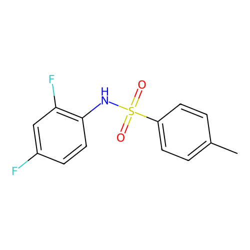 N-(2,4-difluorophenyl)-4-methylbenzenesulfonamide structure