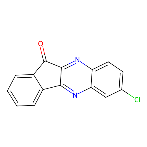 7-Chloroindeno[1,2-b]quinoxalin-11-one structure