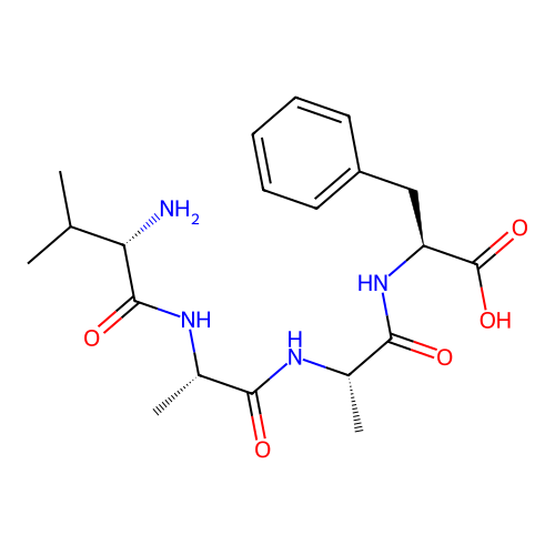 H-Val-Ala-Ala-Phe-OH structure