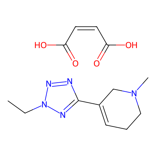 Alvameline Maleate structure