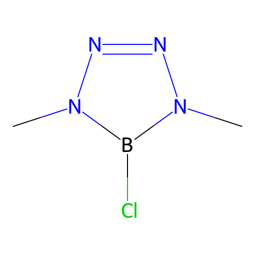 1H-Tetrazaborole, 5-chloro-4,5-dihydro-1,4-dimethyl- structure
