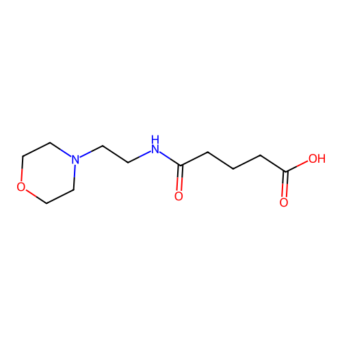 5-(2-Morpholinoethylamino)-5-oxopentanoic acid structure