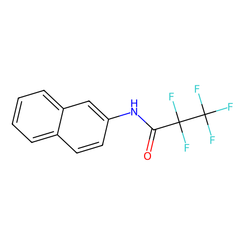 2,2,3,3,3-pentafluoro-N-naphthalen-2-ylpropanamide structure