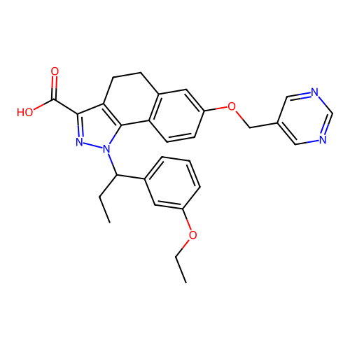 1H-Benz(g)indazole-3-carboxylic acid, 1-(1-(3-ethoxyphenyl)propyl)-4,5 structure