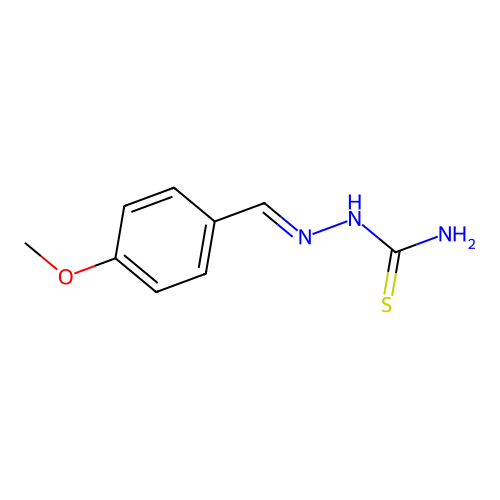 Anisaldehyde, thiosemicarbazone structure