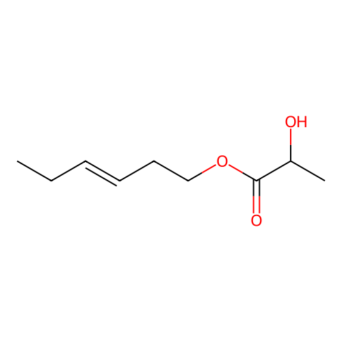 Hex-3-en-1-yl 2-hydroxypropanoate structure