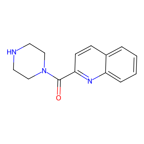Piperazin-1-yl(quinolin-2-yl)methanone structure