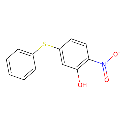 2-Nitro-5-phenylsulfanylphenol structure