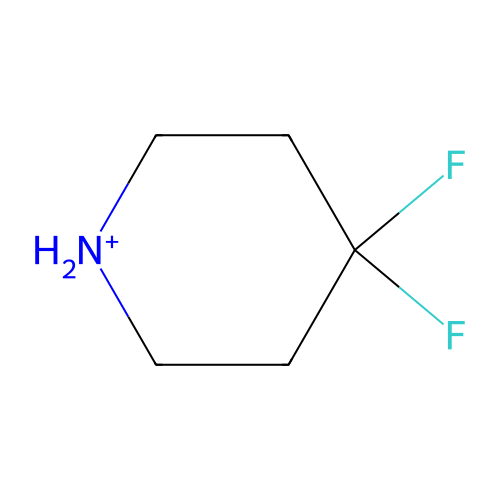 4,4-Difluoropiperidin-1-ium structure