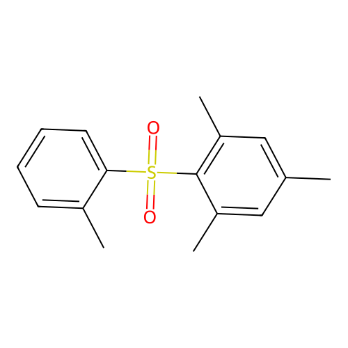 1,3,5-Trimethyl-2-[(2-methylphenyl)sulfonyl]benzene structure