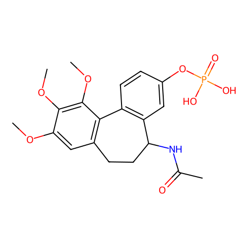 N-Acetylcolchinol phosphate structure