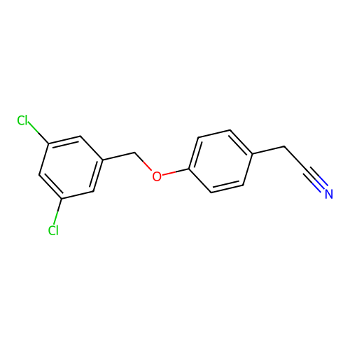 2-[4-[(3,5-Dichlorophenyl)methoxy]phenyl]acetonitrile structure