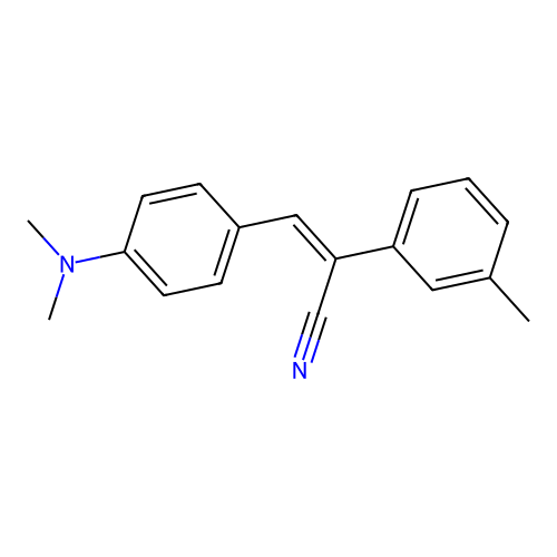3-[4-(Dimethylamino)phenyl]-2-(3-methylphenyl)prop-2-enenitrile structure