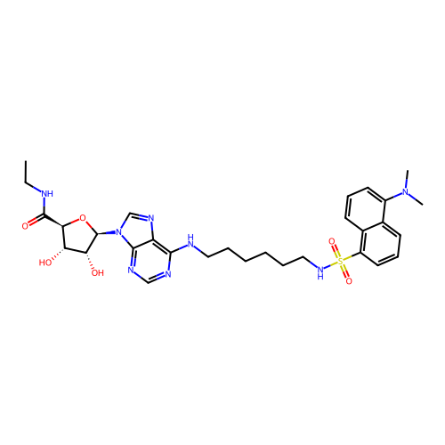 Dansyl-NECA structure