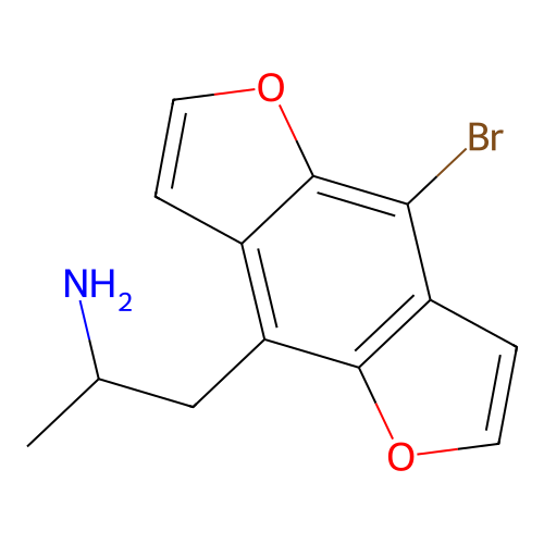 Bromo-dragonfly, (A+-)- structure