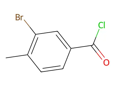 3-Bromo-4-methylbenzoyl chloride structure