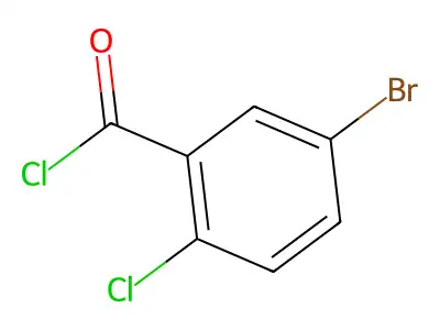 5-Bromo-2-chlorobenzoyl chloride structure