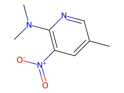 N,N,5-trimethyl-3-nitropyridin-2-amine structure
