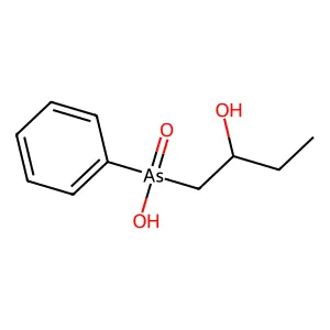 2-Hydroxybutyl(phenyl)arsinic acid structure