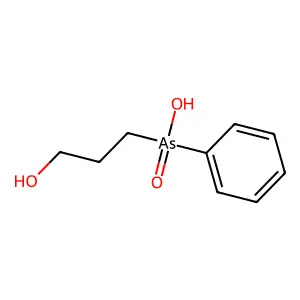 羟基(2-羟丙基)苯基氧胂 structure