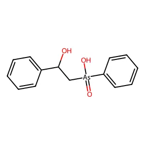 (2-Hydroxy-2-phenylethyl)-phenylarsinic acid structure