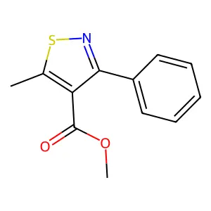 Methyl 5-methyl-3-phenyl-1,2-thiazole-4-carboxylate structure