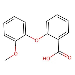 2-(2-Methoxyphenoxy)benzoic acid structure