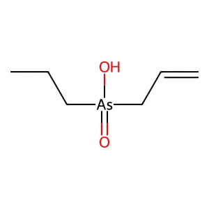 Prop-2-enyl(propyl)arsinic acid structure