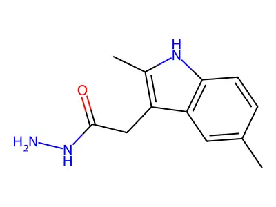 2-(2,5-dimethyl-1H-indol-3-yl)acetohydrazide structure