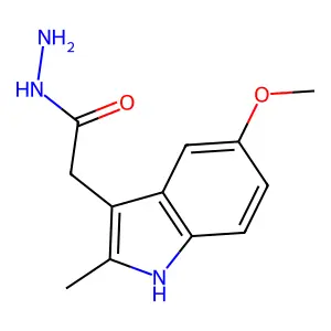 2-(5-甲氧基-2-甲基-1H-吲哚-3-基)乙酰肼 structure