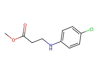 Methyl 3-(4-chloroanilino)propanoate structure