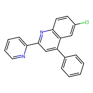 6-Chloro-4-phenyl-2-(2-pyridyl)quinoline structure