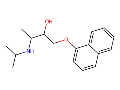3-((1-Methylethyl)amino)-1-(1-naphthalenyloxy)-2-butanol structure