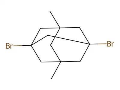 1,3-Dibromo-5,7-dimethyladamantane structure