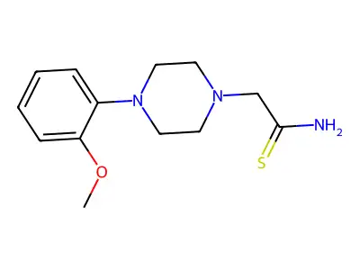 2-[4-(2-Methoxyphenyl)piperazino]ethanethioamide structure