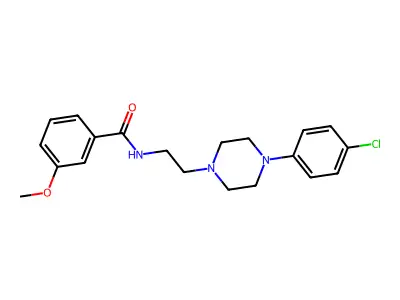 N-(2-(4-(4-Chlorophenyl)piperazin-1-yl)ethyl)-3-methoxybenzamide structure