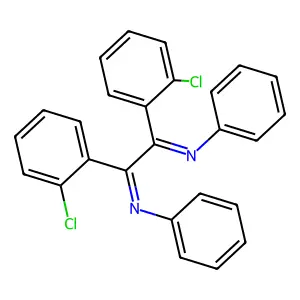 N-(1,2-Bis(2-chlorophenyl)-2-(phenylimino)ethylidene)aniline structure