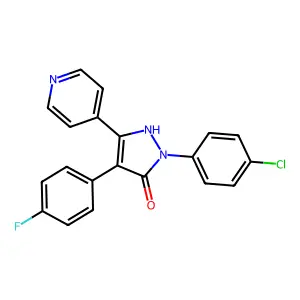 p38 MAP激酶抑制剂 structure