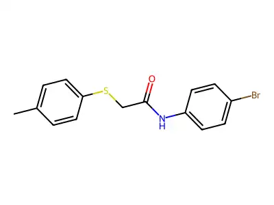 N-(4-bromophenyl)-2-(p-tolylthio)acetamide structure